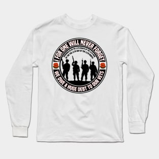 Remembering Our Veterans On Remembrance Day Long Sleeve T-Shirt